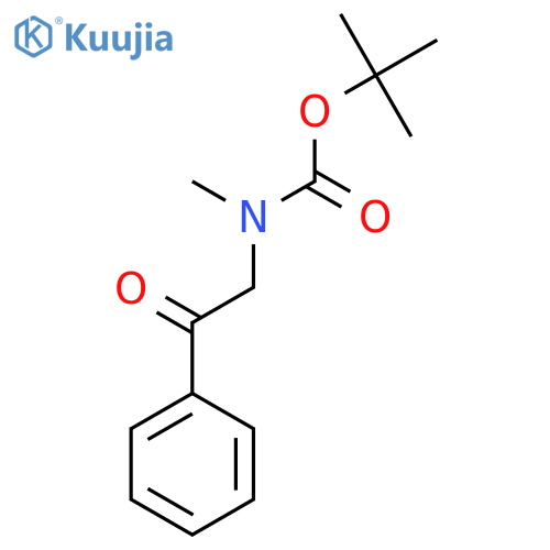 N-methyl-N-(2-oxo-2-phenylethyl)Carbamic acid 1,1-dimethylethyl ester structure