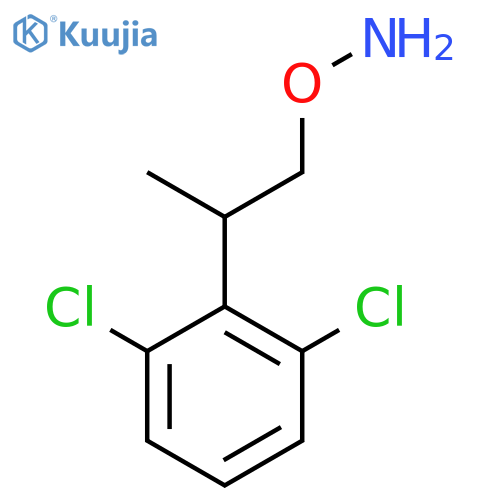 O-2-(2,6-dichlorophenyl)propylhydroxylamine structure