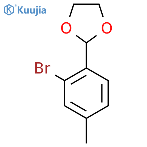 2-(2-Bromo-4-methylphenyl)-1,3-dioxolane structure