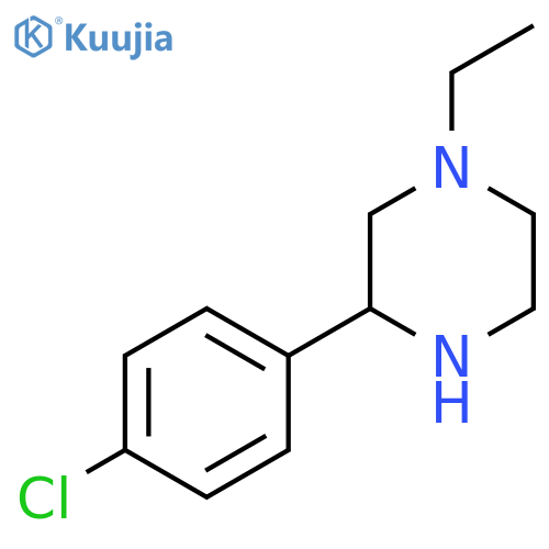 3-(4-Chlorophenyl)-1-ethylpiperazine structure