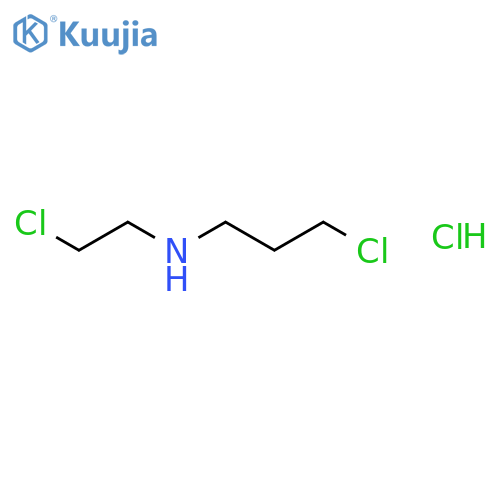 (2-chloroethyl)(3-chloropropyl)amine hydrochloride structure