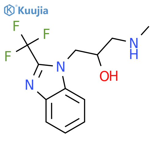 1-Methylamino-3-(2-trifluoromethyl-benzoimidazol-1-yl)-propan-2-ol structure