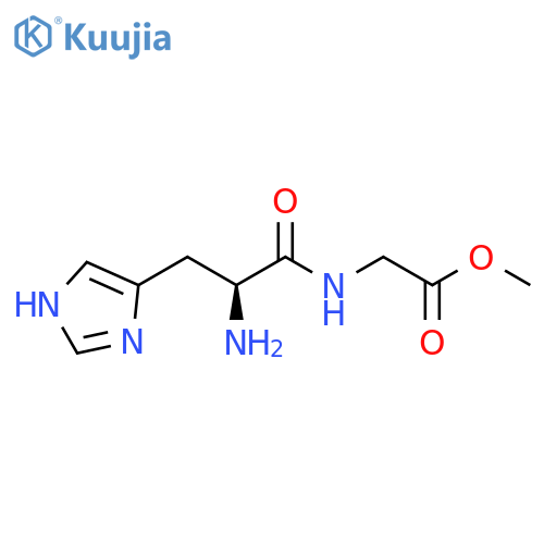 methyl 2-(2S)-2-amino-3-(1H-imidazol-4-yl)propanamidoacetate structure