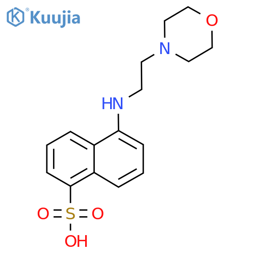 5-(2-Morpholin-4-yl-ethylamino)-naphthalene-1-sulfonic acid structure