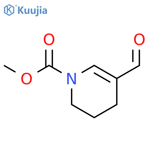 1(2H)-Pyridinecarboxylic acid, 5-formyl-3,4-dihydro-, methyl ester structure