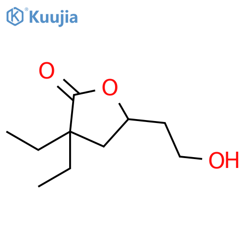 2(3H)-Furanone, 3,3-diethyldihydro-5-(2-hydroxyethyl)- structure