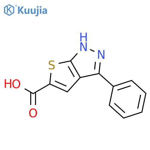 1H-Thieno[2,3-c]pyrazole-5-carboxylic acid, 3-phenyl- structure