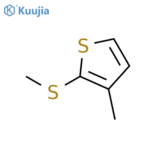 THIOPHENE, 3-METHYL-2-(METHYLTHIO)- structure