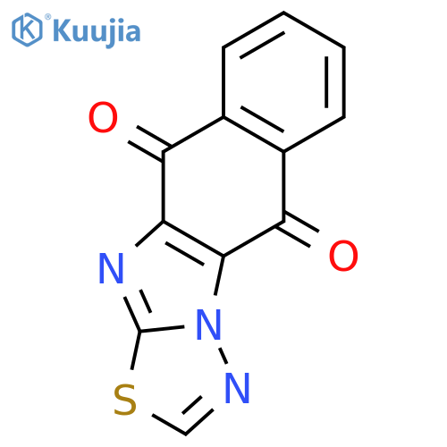 Naphth[2',3':4,5]imidazo[2,1-b]-1,3,4-thiadiazole-5,10-dione structure