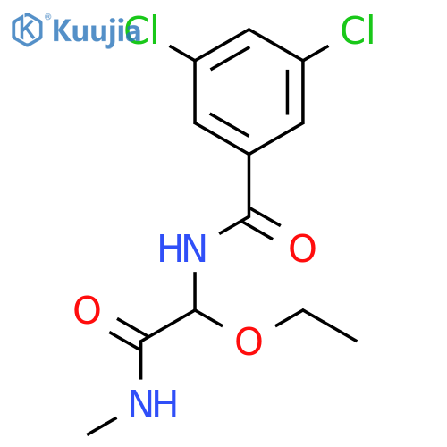 Benzamide, 3,5-dichloro-N-[1-ethoxy-2-(methylamino)-2-oxoethyl]- structure