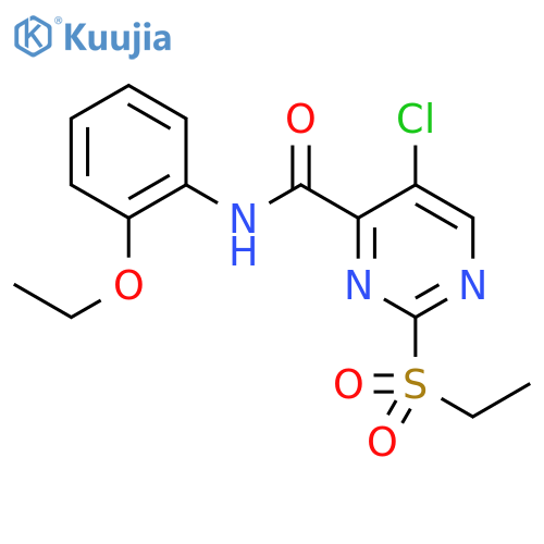 5-Chloro-N-(2-ethoxyphenyl)-2-(ethylsulfonyl)pyrimidine-4-carboxamide structure