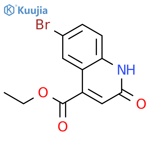 Ethyl 6-bromo-2-oxo-1,2-dihydroquinoline-4-carboxylate structure