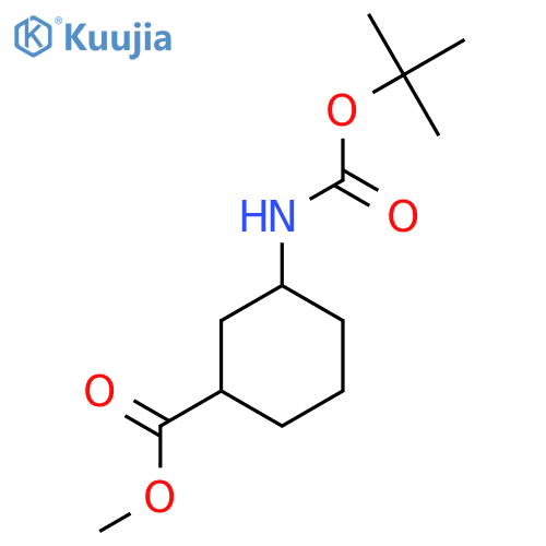 Methyl 3-(tert-butoxycarbonylamino)cyclohexanecarboxylate structure