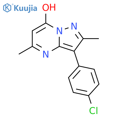 3-(4-chlorophenyl)-2,5-dimethylpyrazolo[1,5-a]pyrimidin-7-ol structure