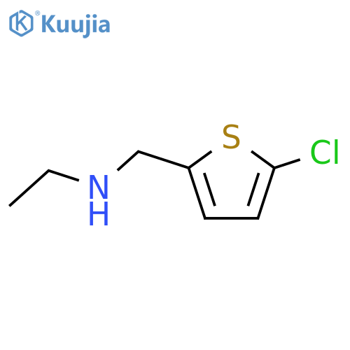(5-chlorothiophen-2-yl)methyl(ethyl)amine structure