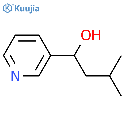 3-Methyl-1-(pyridin-3-yl)butan-1-ol structure