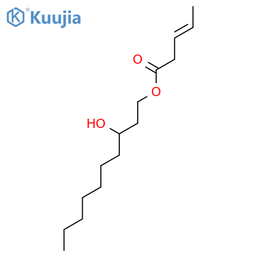 3-Pentenoic acid, 3-hydroxydecyl ester structure