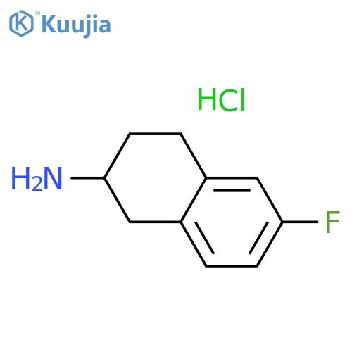6-Fluoro-1,2,3,4-tetrahydro-naphthalen-2-ylamine hydrochloride structure