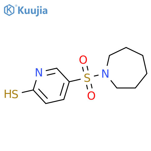 5-(azepane-1-sulfonyl)pyridine-2-thiol structure