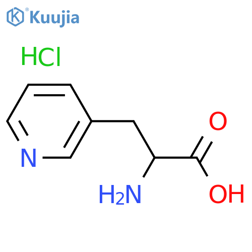 2-Amino-3-(pyridin-3-yl)propanoic acid hydrochloride structure