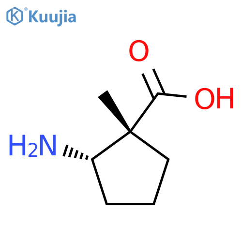 cis-2-amino-1-methyl-cyclopentanecarboxylic acid structure