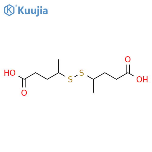 4,4'-disulfanediyldipentanoic acid structure
