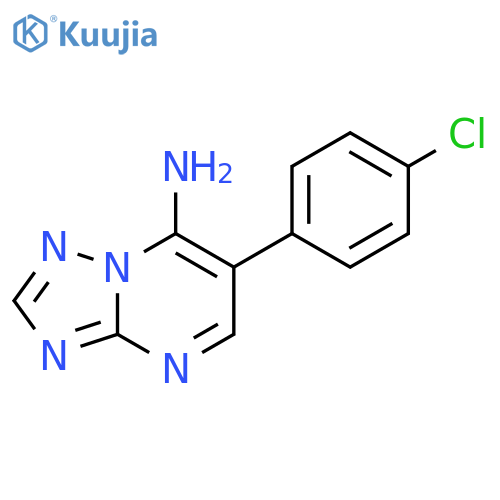 [1,2,4]Triazolo[1,5-a]pyrimidin-7-amine, 6-(4-chlorophenyl)- structure