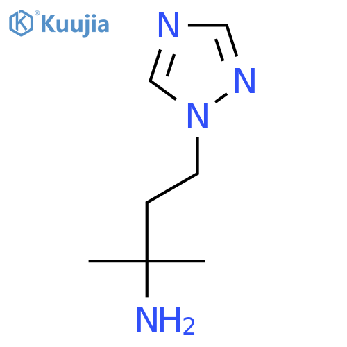 2-methyl-4-(1H-1,2,4-triazol-1-yl)butan-2-amine structure