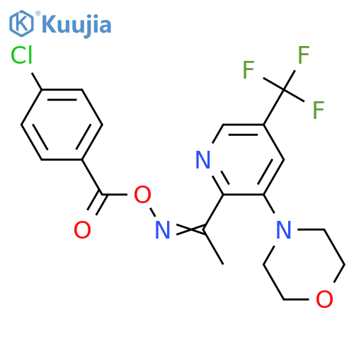 4-[2-([(4-CHLOROBENZOYL)OXY]ETHANIMIDOYL)-5-(TRIFLUOROMETHYL)-3-PYRIDINYL]MORPHOLINE structure