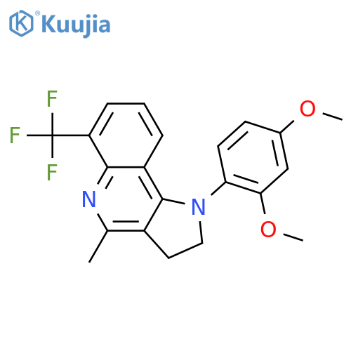 1-(2,4-DIMETHOXYPHENYL)-4-METHYL-6-(TRIFLUOROMETHYL)-2,3-DIHYDRO-1H-PYRROLO[3,2-C]QUINOLINE structure