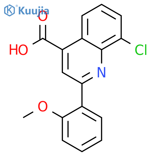 8-Chloro-2-(2-methoxyphenyl)quinoline-4-carboxylic acid structure