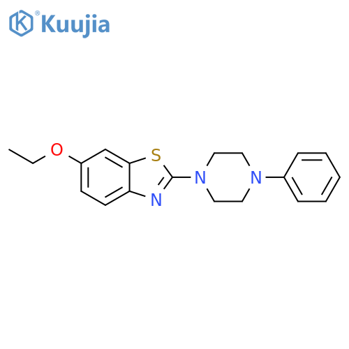 6-ethoxy-2-(4-phenylpiperazin-1-yl)-1,3-benzothiazole structure