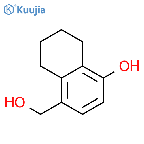 4-(hydroxymethyl)-5,6,7,8-tetrahydronaphthalen-1-ol structure