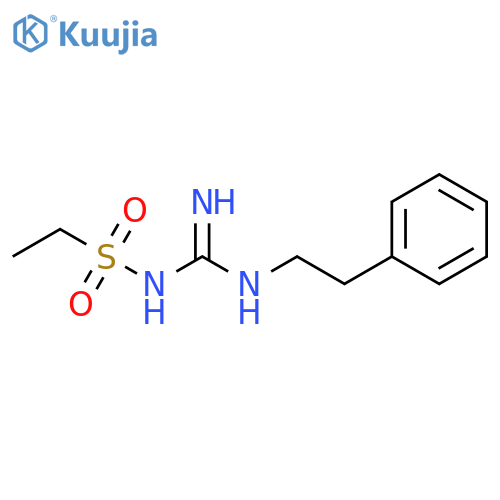 N-(ethanesulfonyl)-N'-(2-phenylethyl)guanidine structure