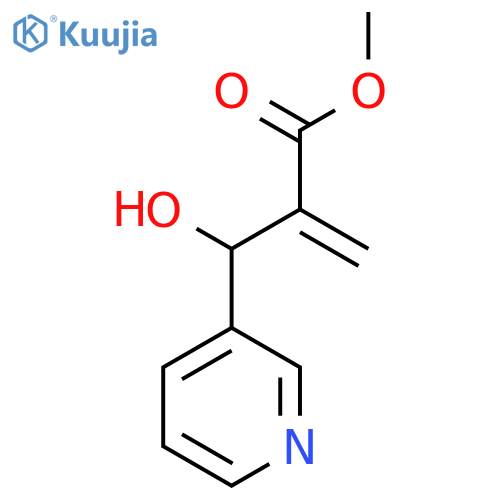 Methyl 2-[hydroxy(pyridin-3-yl)methyl]prop-2-enoate structure