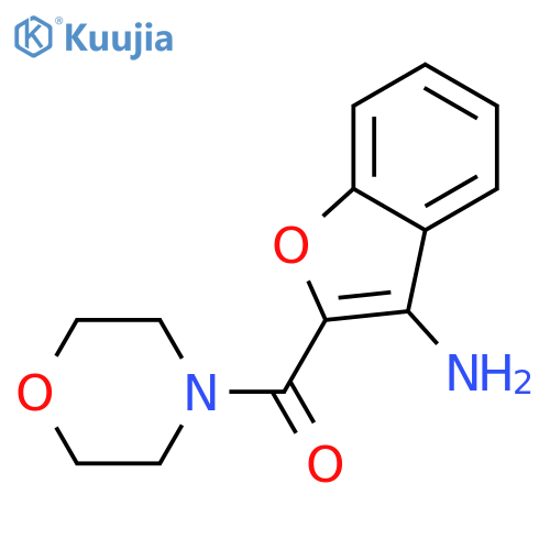 2-(morpholine-4-carbonyl)-1-benzofuran-3-amine structure