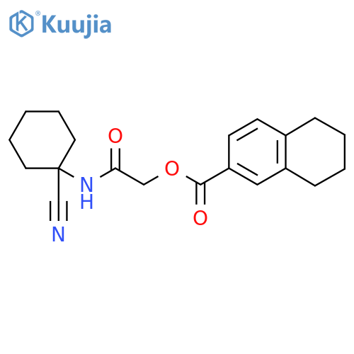[(1-Cyanocyclohexyl)carbamoyl]methyl 5,6,7,8-tetrahydronaphthalene-2-carboxylate structure