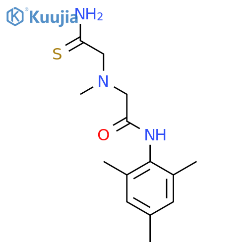 2-(Carbamothioylmethyl)(methyl)amino-N-(2,4,6-trimethylphenyl)acetamide structure