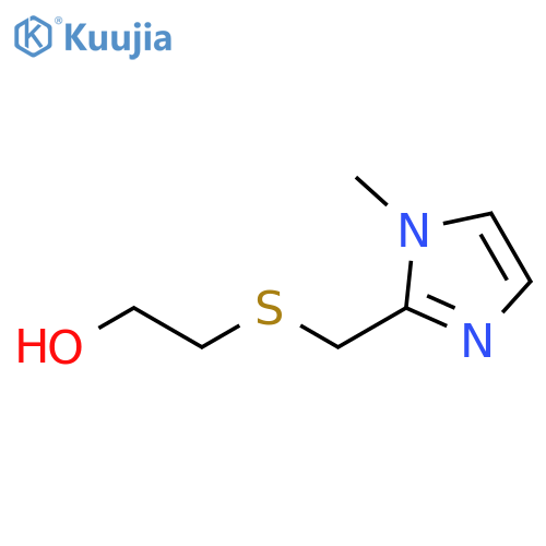 2-{(1-methyl-1H-imidazol-2-yl)methylsulfanyl}ethan-1-ol structure