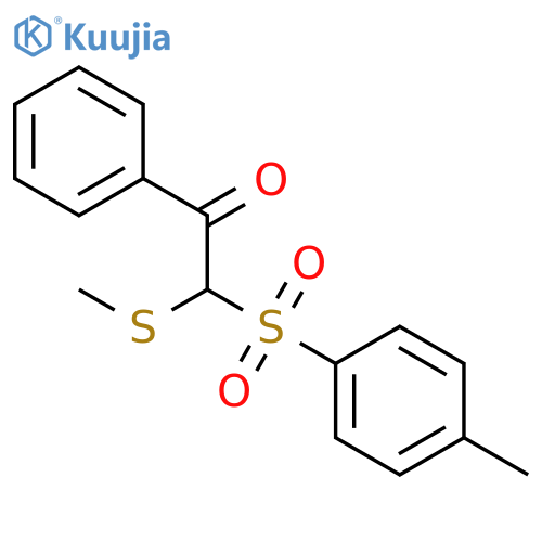Ethanone, 2-[(4-methylphenyl)sulfonyl]-2-(methylthio)-1-phenyl- structure