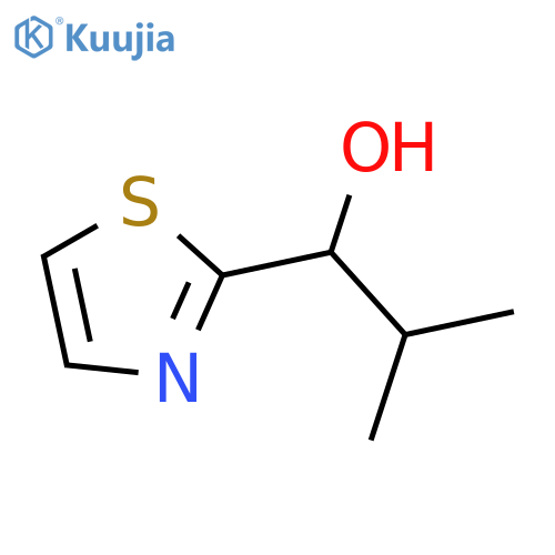 2-methyl-1-(1,3-thiazol-2-yl)propan-1-ol structure