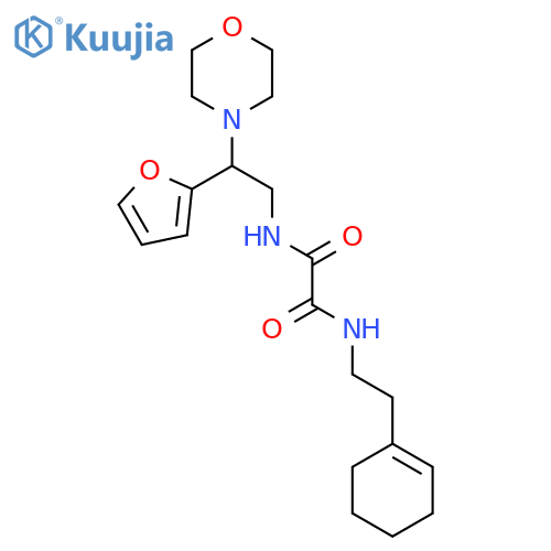 N'-2-(cyclohex-1-en-1-yl)ethyl-N-2-(furan-2-yl)-2-(morpholin-4-yl)ethylethanediamide structure