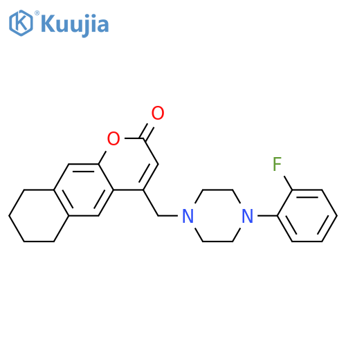 4-{4-(2-fluorophenyl)piperazin-1-ylmethyl}-2H,6H,7H,8H,9H-cyclohexagchromen-2-one structure