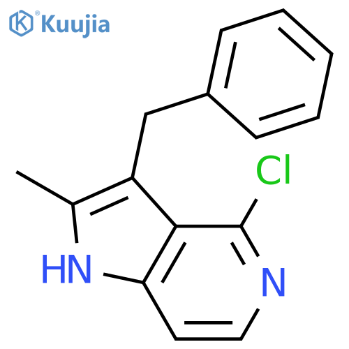 3-Benzyl-4-chloro-2-methyl-1H-pyrrolo[3,2-c]pyridine structure