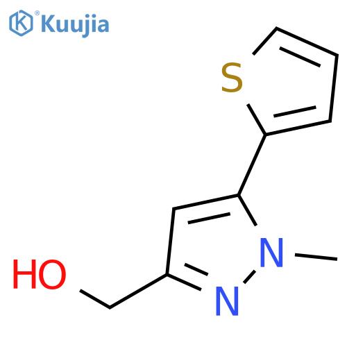 (1-methyl-5-thien-2-yl-1H-pyrazol-3-yl)methanol structure