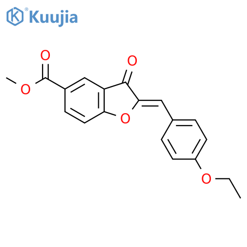 methyl (2Z)-2-(4-ethoxyphenyl)methylidene-3-oxo-2,3-dihydro-1-benzofuran-5-carboxylate structure