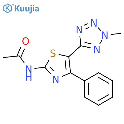 Acetamide, N-[5-(2-methyl-2H-tetrazol-5-yl)-4-phenyl-2-thiazolyl]- structure