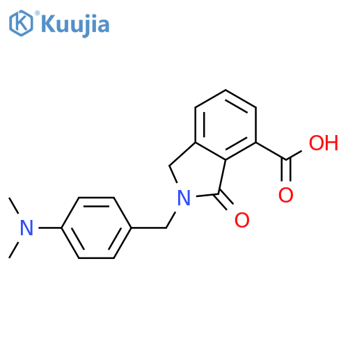 2-(4-(Dimethylamino)benzyl)-3-oxoisoindoline-4-carboxylic acid structure