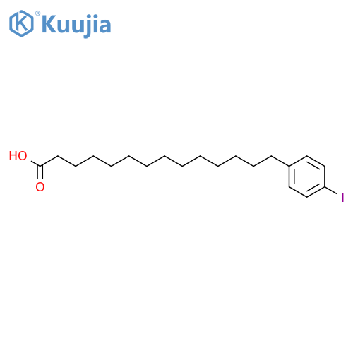 Benzenetetradecanoic acid, 4-iodo- structure