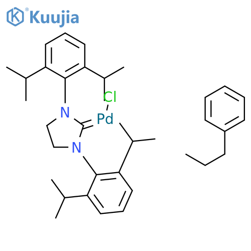 Phenylallylchloro[1,3-bis(diisopropylphenyl)-2-imidazolidinylidene]palladium(II) structure